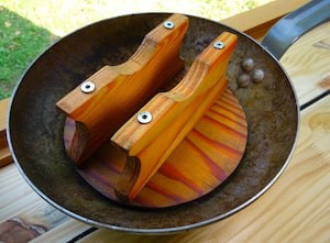 Couvercle En Bois Pour Poêle Japonaise – Anti-Éclaboussures, Rétention Chaleur, Wok Et Omelette